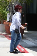 SHARON OSBOURNE Arrives for a Body Therapy Session at Touch Massage in Beverly Hills 06/03/2016