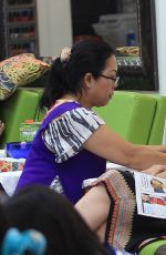 SHARON STOEN at a Nail Salon in Beverly Hills 06/28/2016
