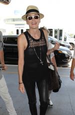 SHARON STONE Arrives at Los Angeles International Airport 06/03/2016
