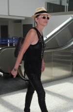 SHARON STONE Arrives at Los Angeles International Airport 06/03/2016