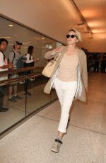 SHARON STONE at LAX Airport in Los Angeles 05/23/2016