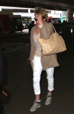 SHARON STONE at LAX Airport in Los Angeles 05/23/2016