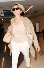 SHARON STONE at LAX Airport in Los Angeles 05/23/2016