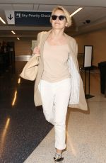 SHARON STONE at LAX Airport in Los Angeles 05/23/2016