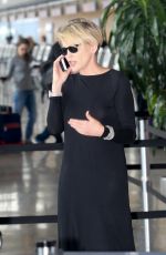 SHARON STONE at Washington Dulles International Airport in Dulles 06/24/2016