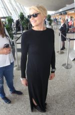 SHARON STONE at Washington Dulles International Airport in Dulles 06/24/2016