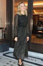 SIENNA MILLER Leaves Wendy Rowe Book Launch Party at Burberry Store in London 06/21/2016
