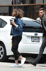 SOPHIA BUSH Out for Coffee with Friend in Wes Hollywood 