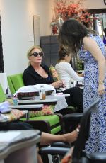 SOPHIE SIMMONS at a Nail Salon in Beverly Hills 06/24/2016