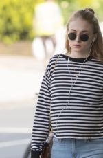 SOPHIE TURNER Out and About in North London 06/09/2016