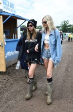SUKI WATERHOUSE, LILY DONALDSON and CARA DLEVINGNE at 2016 Glastonbury Festival in Glastonbury 06/25/2016
