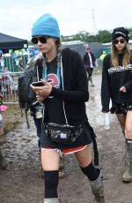 SUKI WATERHOUSE, LILY DONALDSON and CARA DLEVINGNE at 2016 Glastonbury Festival in Glastonbury 06/25/2016