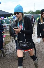 SUKI WATERHOUSE, LILY DONALDSON and CARA DLEVINGNE at 2016 Glastonbury Festival in Glastonbury 06/25/2016