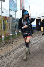 SUKI WATERHOUSE, LILY DONALDSON and CARA DLEVINGNE at 2016 Glastonbury Festival in Glastonbury 06/25/2016