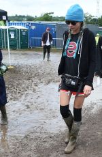 SUKI WATERHOUSE, LILY DONALDSON and CARA DLEVINGNE at 2016 Glastonbury Festival in Glastonbury 06/25/2016