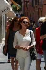 SUSAN SARADO Out and About in Taormina, Italy 06/10/2016