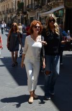 SUSAN SARADO Out and About in Taormina, Italy 06/10/2016