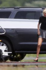 TAYLOR SWIFT and Tom Hiddleston Boarding at a Private Jet in Rhode Island 06/16/2016