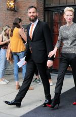 TILDA SWINTON Leaves the Bowery Hotel in New York 06/06/2016