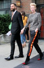 TILDA SWINTON Leaves the Bowery Hotel in New York 06/06/2016