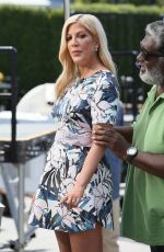 TORI SPELLING in the Set of Extra in Studio City 06/16/2016
