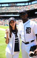 VICTORIA JUSTICE at a Detroit Tigers Game in Detroit 06/29/2016