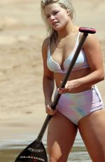 WITNEY CARSON in Bikini at a Beach in Hawaii 06/04/2016