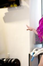 WWE - SASHA BANKS, Muscle & Fitness Hers Photoshoot