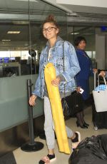 ZENDAYA COLEMAN at LAX Airport in Los Angeles 06/02/2016