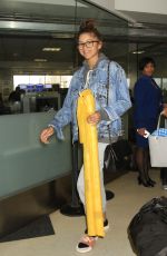 ZENDAYA COLEMAN at LAX Airport in Los Angeles 06/02/2016