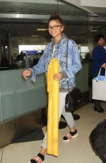 ZENDAYA COLEMAN at LAX Airport in Los Angeles 06/02/2016