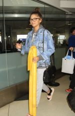 ZENDAYA COLEMAN at LAX Airport in Los Angeles 06/02/2016