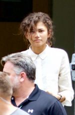 ZENDAYA COLEMAN on the Set of 