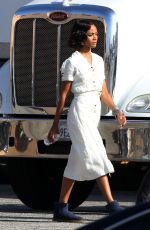 ZOE SALDAMA on the Set of 