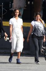 ZOE SALDAMA on the Set of 