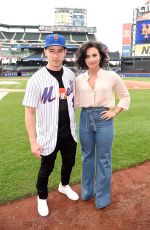 /DEMI LOVATO and Nick Jonas at New York Mets Game in New York 07/07/2016