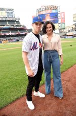 /DEMI LOVATO and Nick Jonas at New York Mets Game in New York 07/07/2016
