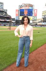 /DEMI LOVATO and Nick Jonas at New York Mets Game in New York 07/07/2016