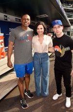 /DEMI LOVATO and Nick Jonas at New York Mets Game in New York 07/07/2016