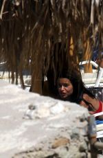 ADRIANA LIMA in Bikini on the Beach in Mykonos 07/10/2016