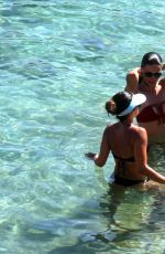 ADRIANA LIMA in Bikini on the Beach in Mykonos 07/10/2016