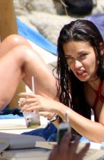 ADRIANA LIMA in Bikini on the Beach in Mykonos 07/10/2016