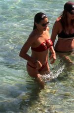 ADRIANA LIMA in Bikini on the Beach in Mykonos 07/10/2016