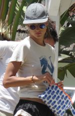 ALESSANDRA AMBROSIO and Jamie Mazur at a Bike Ride in Marbella 07/17/2016