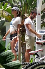 ALESSANDRA AMBROSIO and Jamie Mazur at a Bike Ride in Marbella 07/17/2016