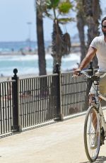ALESSANDRA AMBROSIO and Jamie Mazur at a Bike Ride in Marbella 07/17/2016