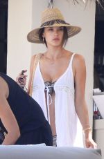 ALESSANDRA AMBROSIO in Bikini at a Beach in Ibiza 07/01/2016