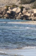 ALESSANDRA AMBROSIO in Bikini at a Beach in Ibiza 07/03/2016