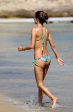 ALESSANDRA AMBROSIO in Bikini at a Beach in Mykonos 07/13/2016