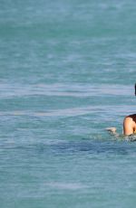 ALESSANDRA AMBROSIO in Bikini at a Beach in Mykonos 07/13/2016